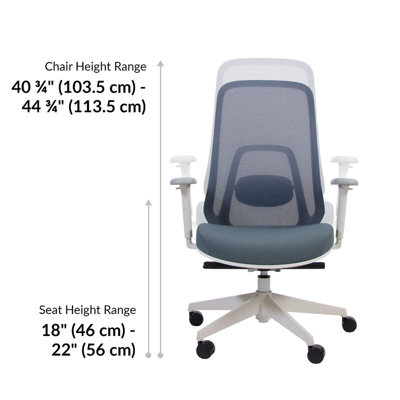 ascent chair seat height is 18 inches to 22 inches image number null